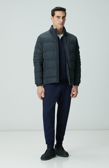  Network Erkek Lacivert Fermuarlı Sweatshirt