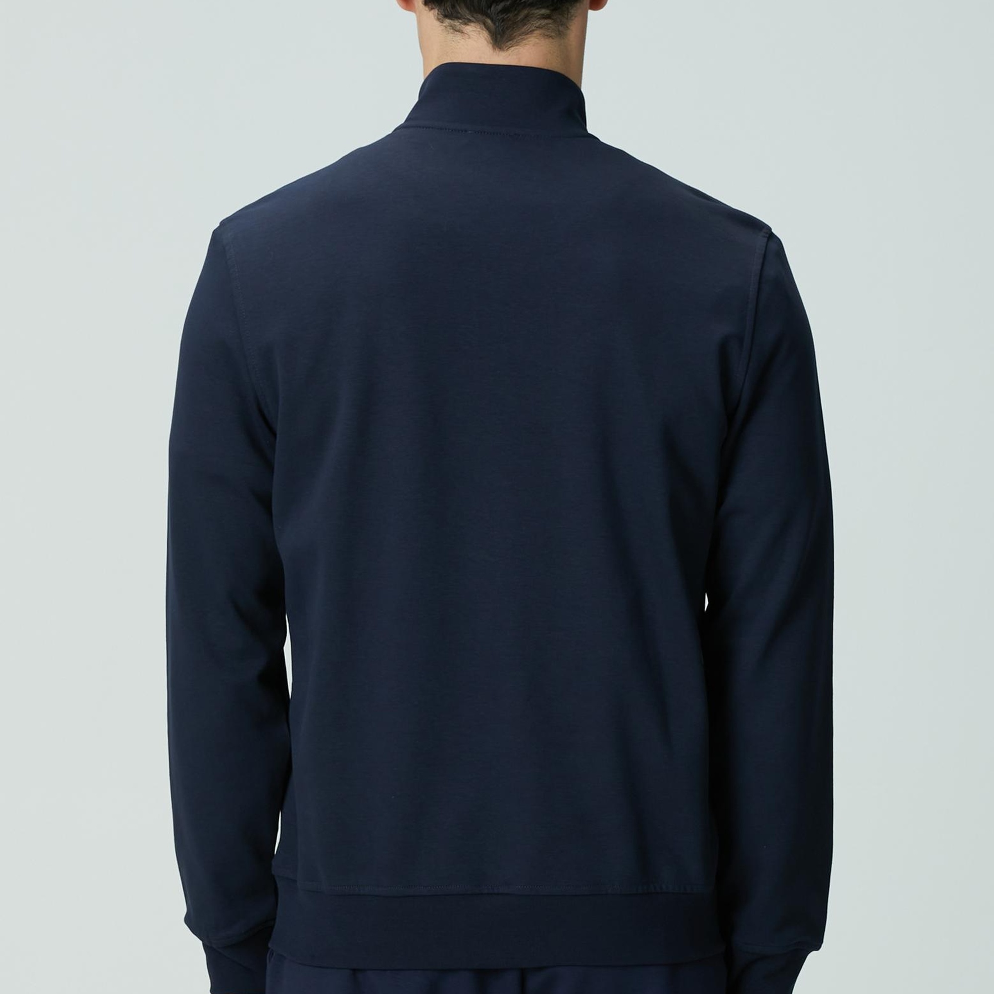 Network Erkek Lacivert Fermuarlı Sweatshirt