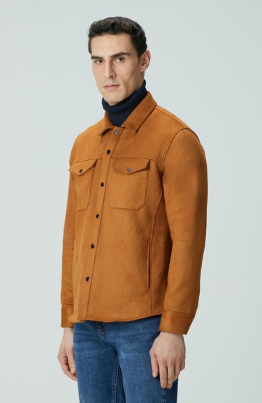  Network Erkek Camel Dış Gömlek