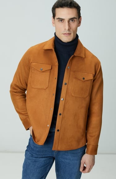  Network Erkek Camel Dış Gömlek