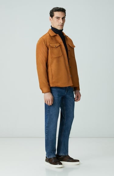  Network Erkek Camel Dış Gömlek