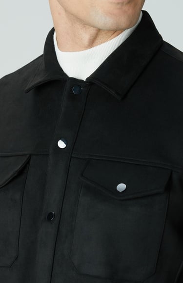  Network Erkek Siyah Dış Gömlek