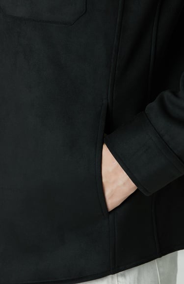  Network Erkek Siyah Dış Gömlek