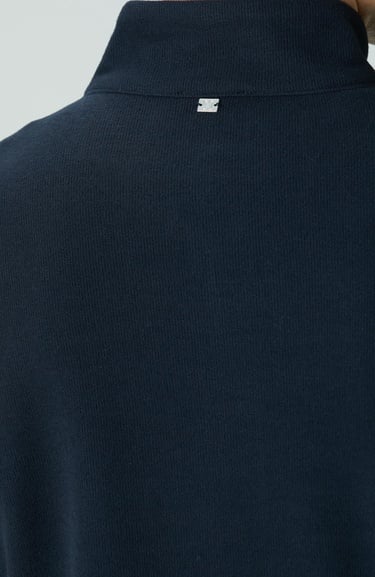  Network Erkek Lacivert Süet Garnili Sweatshirt