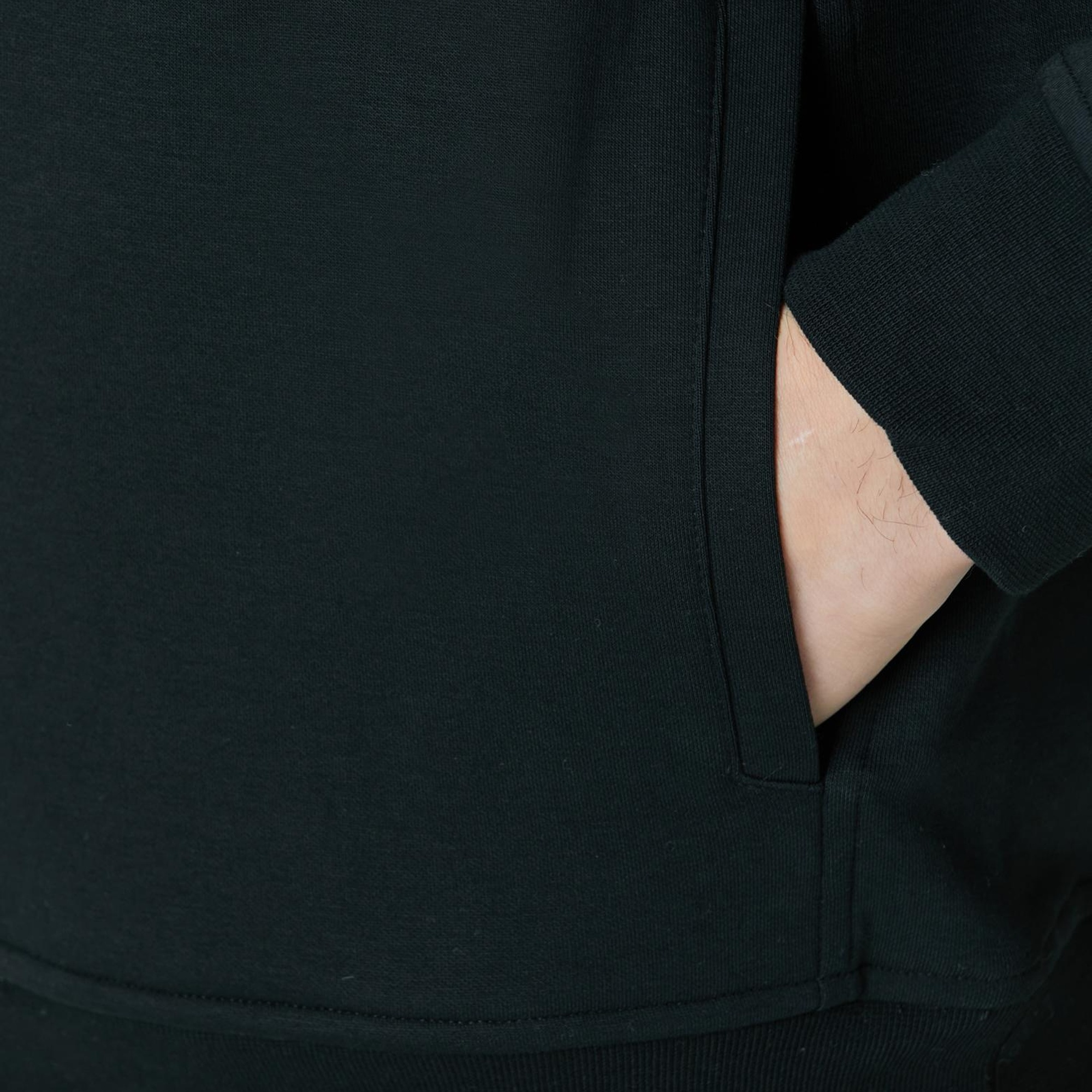 Network Erkek Siyah Fermuarlı Sweatshirt