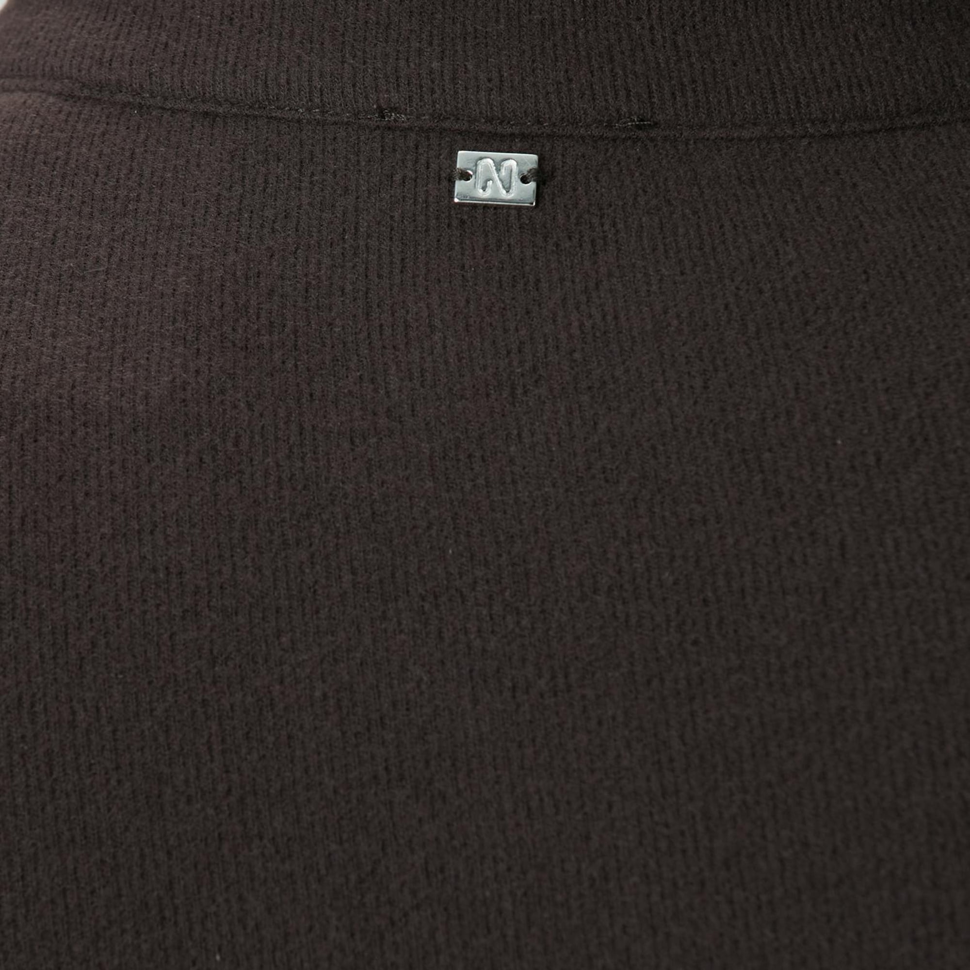 Network Erkek Acı Kahve Süet Garni Detaylı Sweatshirt