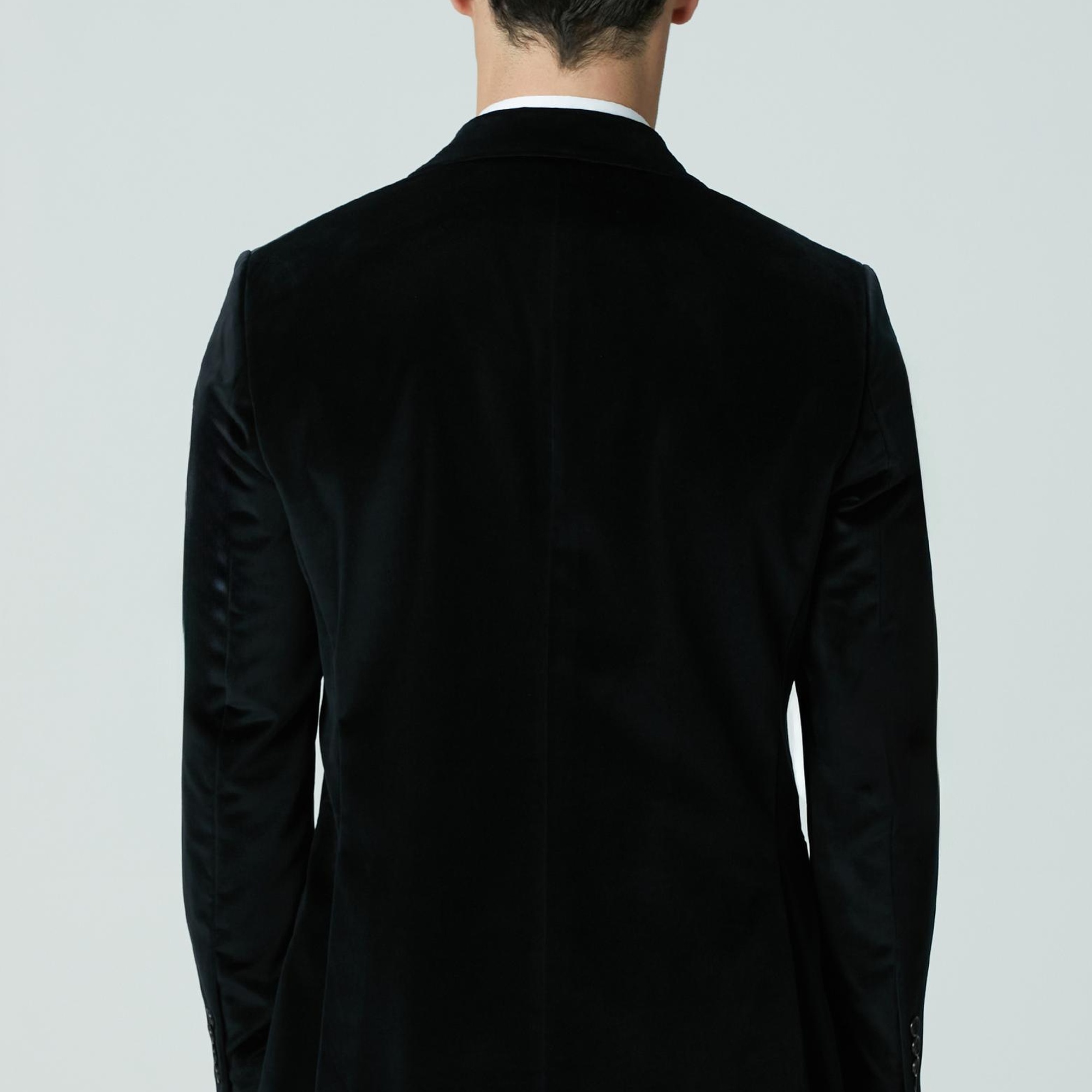 Network Erkek Siyah Kadife Takım Elbise