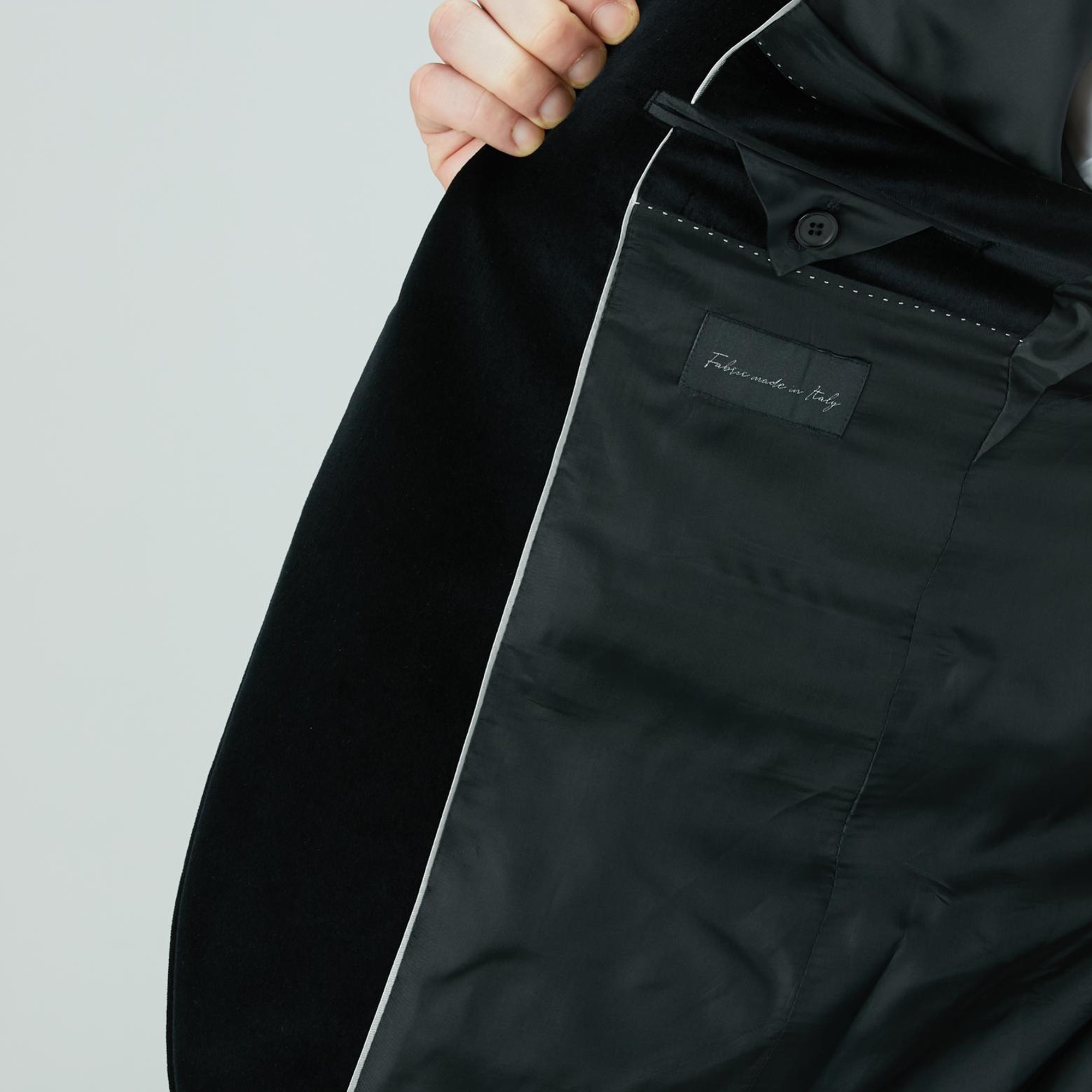 Network Erkek Siyah Kadife Takım Elbise