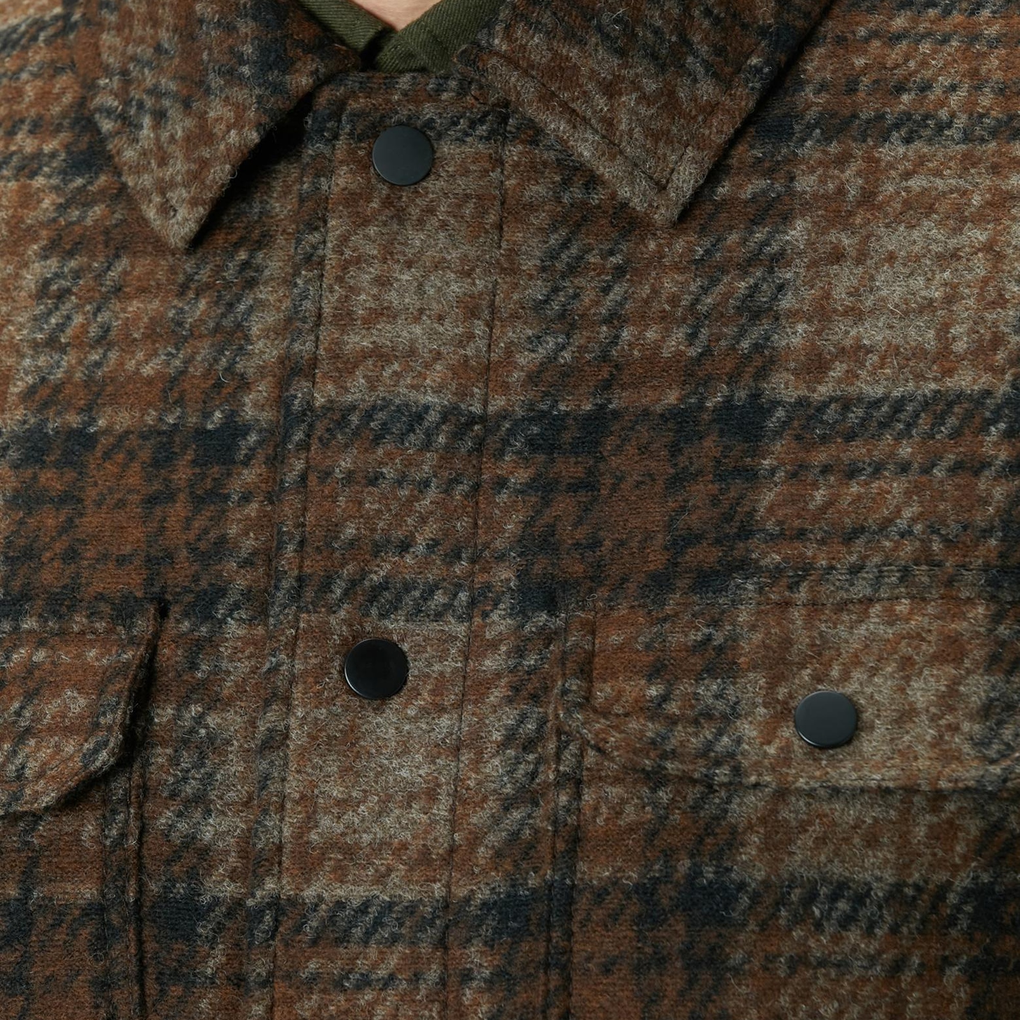 Network Erkek Kahverengi Yün Karışımlı Mont