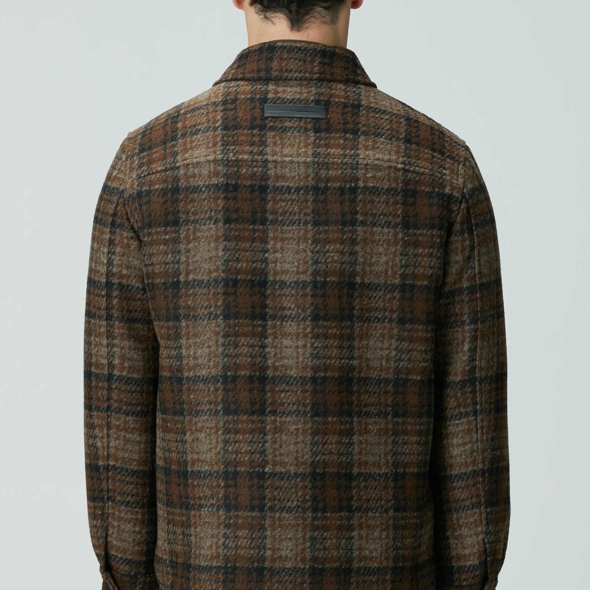 Network Erkek Kahverengi Yün Karışımlı Mont