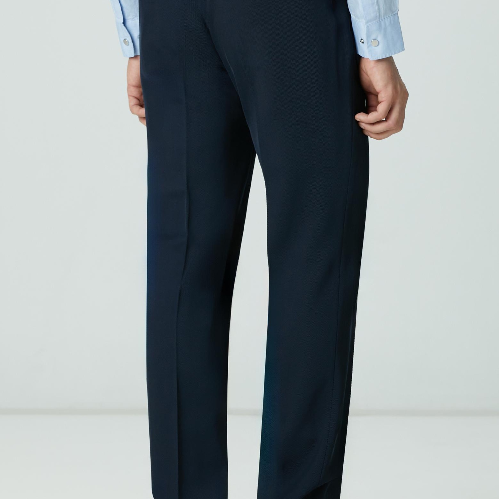 Network Erkek Lacivert Yün Karışımlı Pantolon