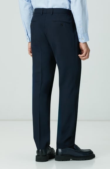 Network Erkek Lacivert Yün Karışımlı Pantolon