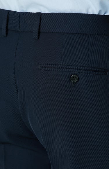  Network Erkek Lacivert Yün Karışımlı Pantolon