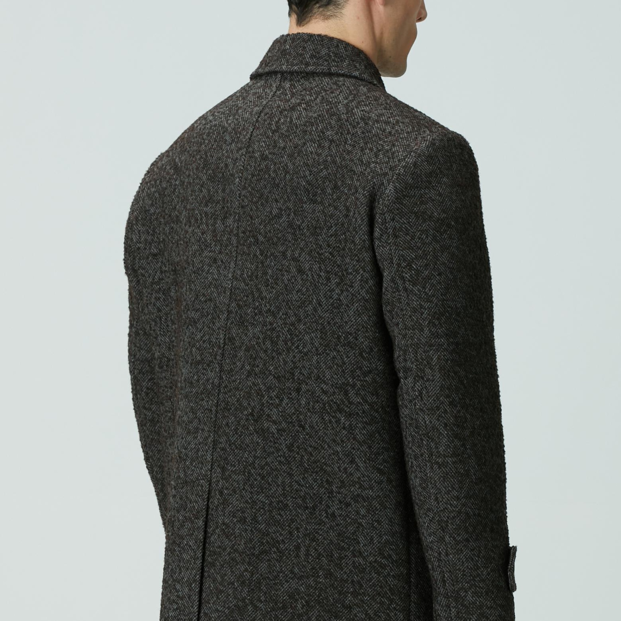 Network Erkek Kahverengi Yün Karışımlı Kaban