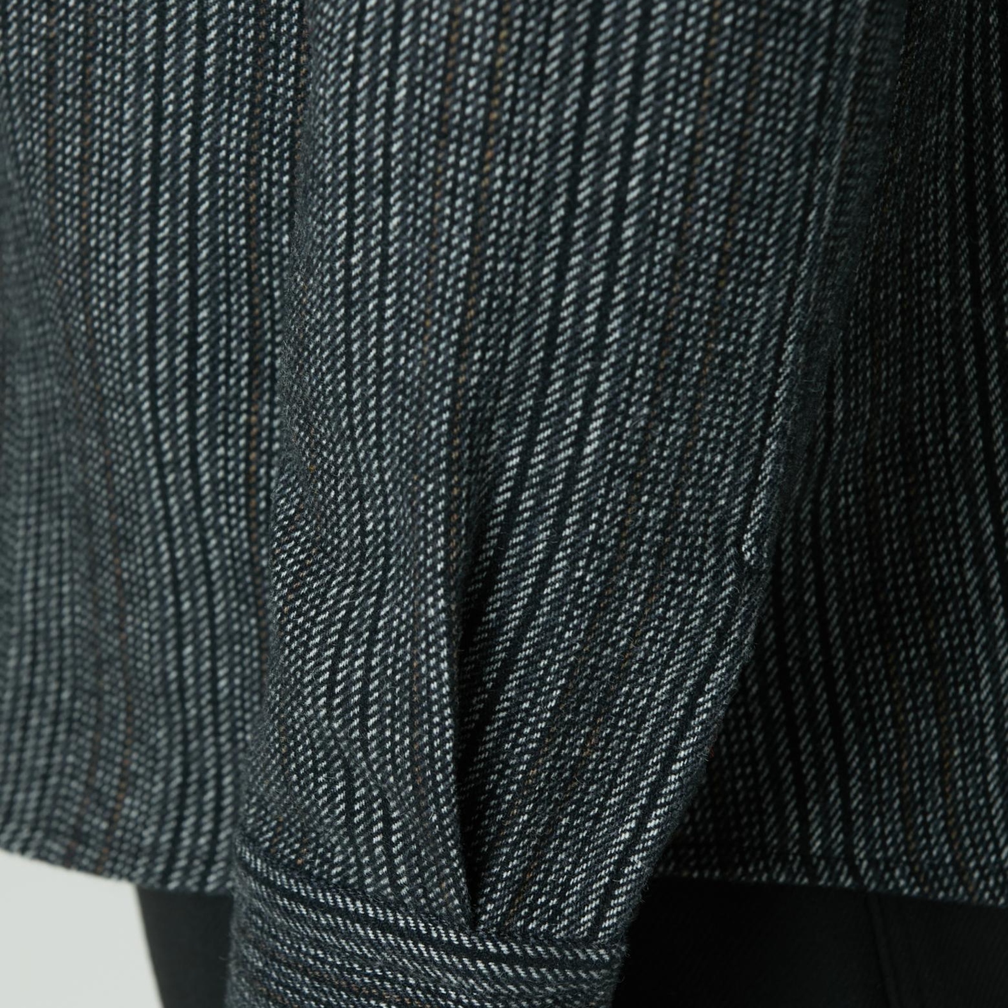 Network Erkek Antrasit Yün Karışımlı Çizgili Dış Gömlek