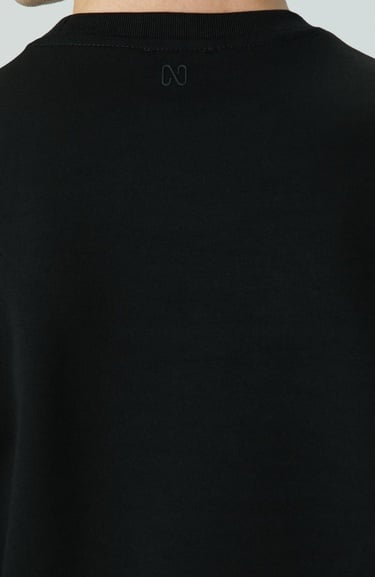  Network Erkek Siyah Fermuar Detaylı Sweatshirt