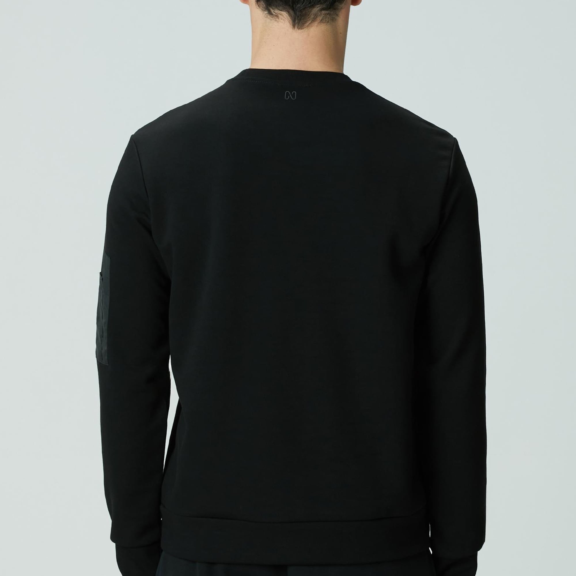Network Erkek Siyah Fermuar Detaylı Sweatshirt