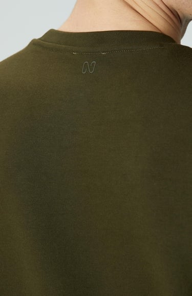  Network Erkek Haki Fermuar Detaylı Sweatshirt