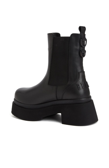  Divarese Black Kadın Siyah Chelsea Deri Bot