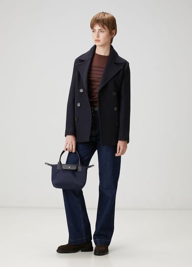  Beymen Club Kadın Kahve Lacivert Çizgili Basic Kazak