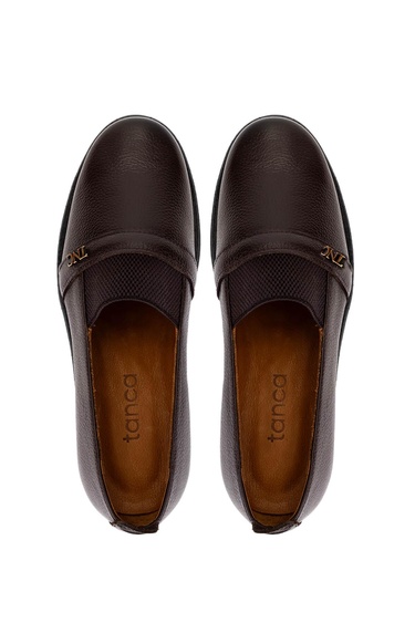  Tamer Tanca Kadın Hakiki Deri Kahverengi Casual Ayakkabı