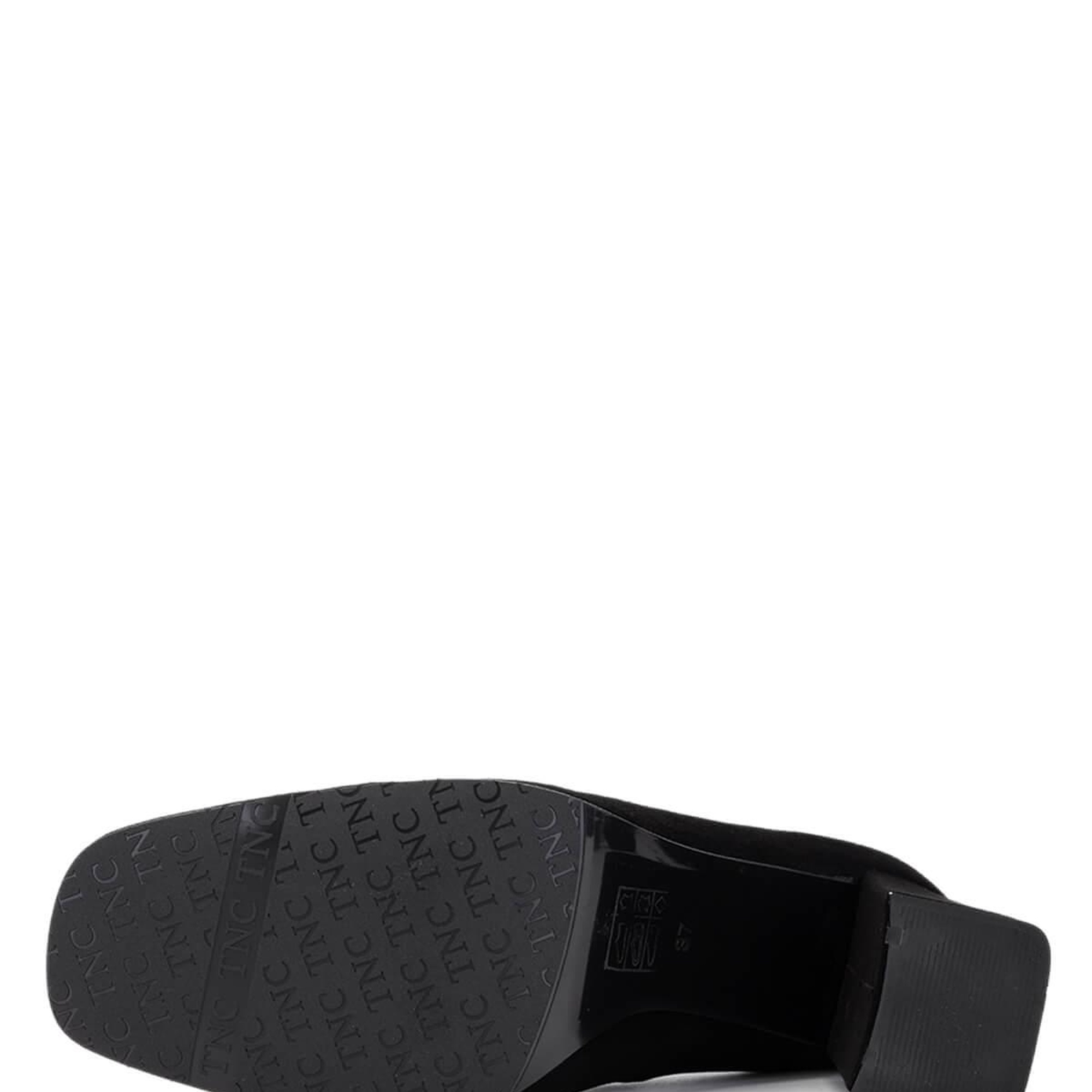 Tamer Tanca Kadın Hakiki Deri Siyah Süet Topuklu Ayakkabı