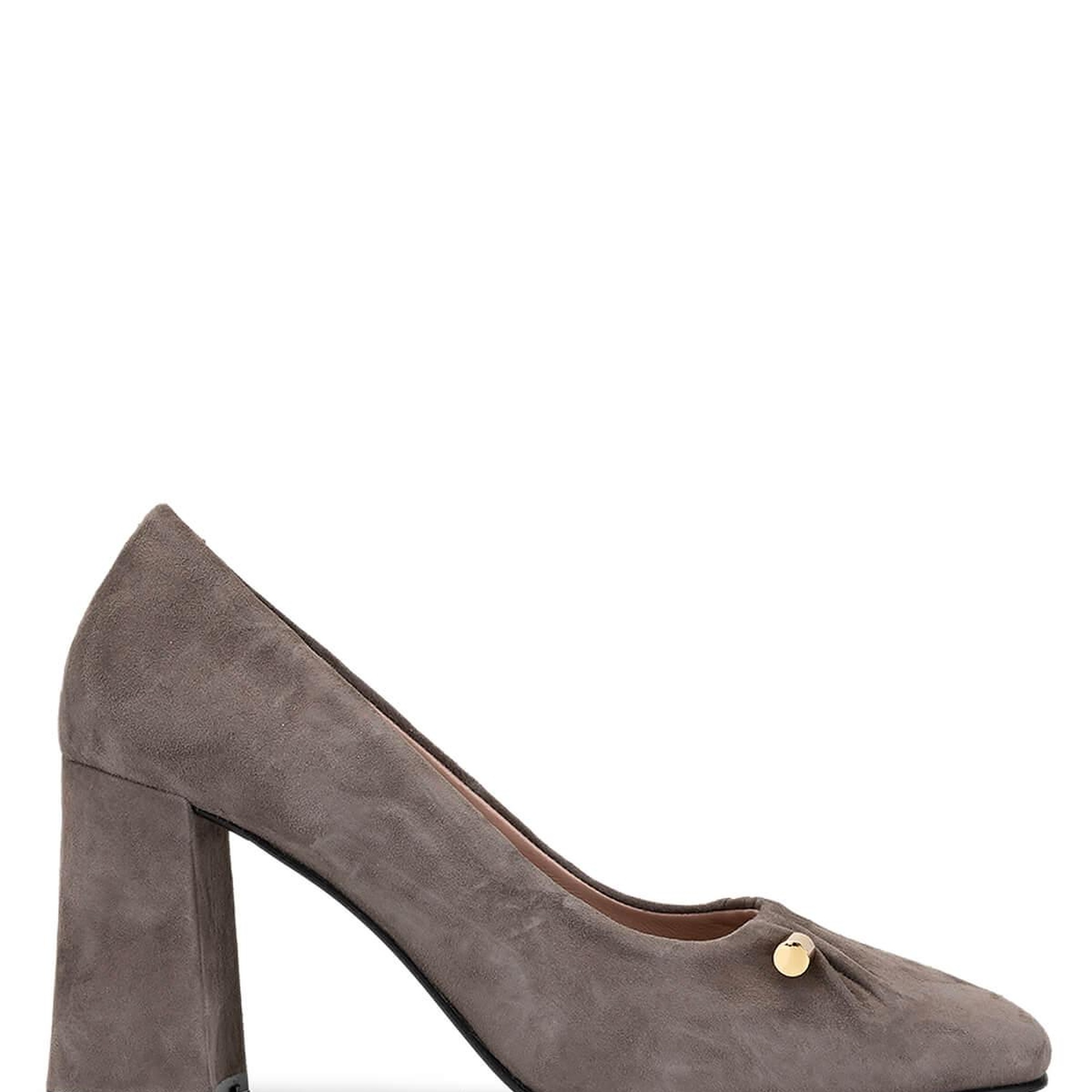 Tamer Tanca Kadın Hakiki Deri Vizon Süet Topuklu Ayakkabı