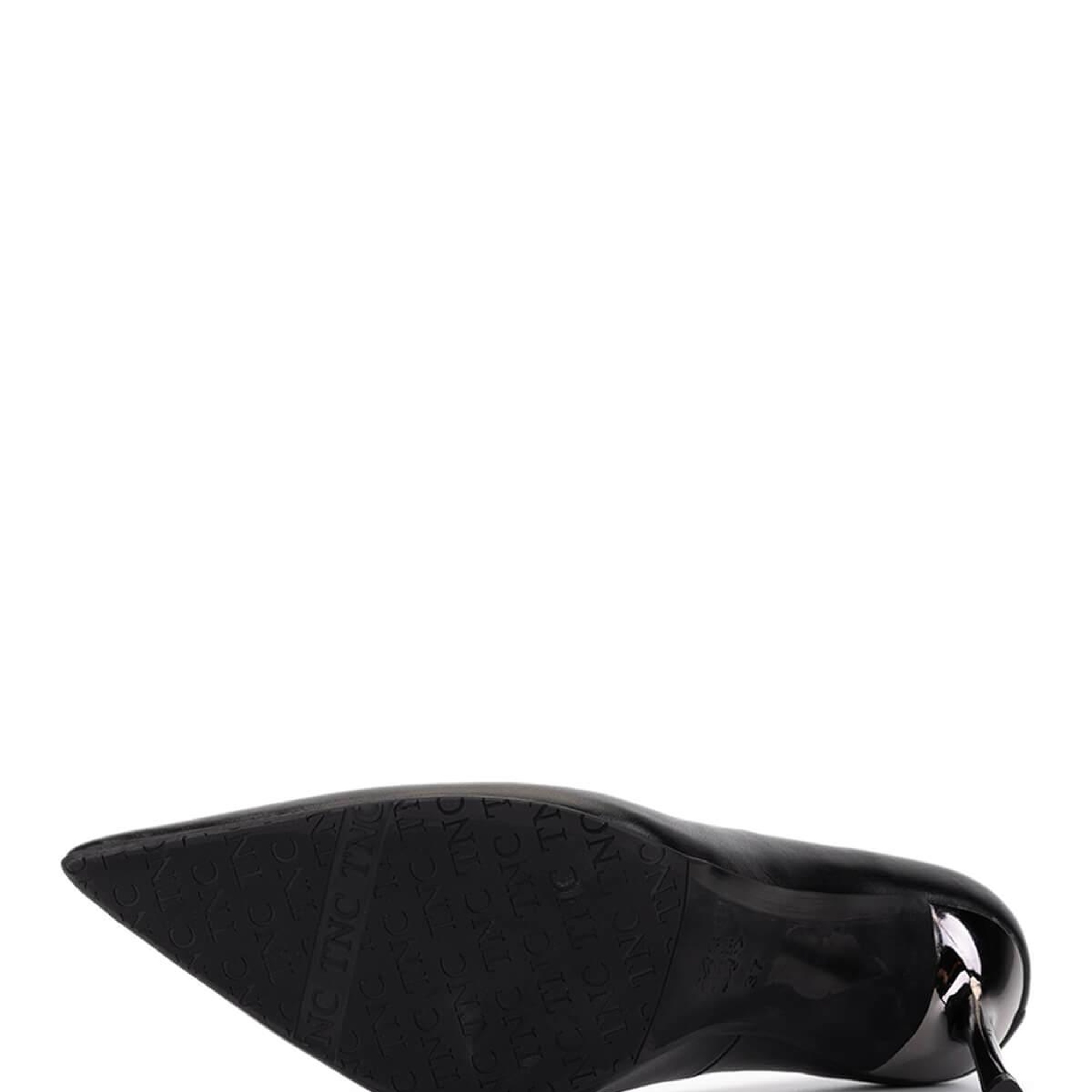 Tamer Tanca Kadın Hakiki Deri Siyah Deri Topuklu Ayakkabı