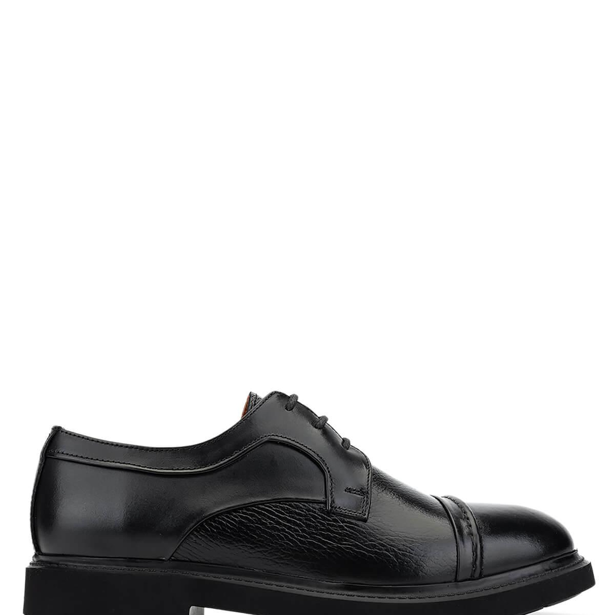 Tamer Tanca Erkek Hakiki Deri Siyah Klasik Ayakkabı