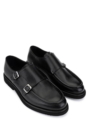  Tamer Tanca Erkek Hakiki Deri Siyah Casual Ayakkabı