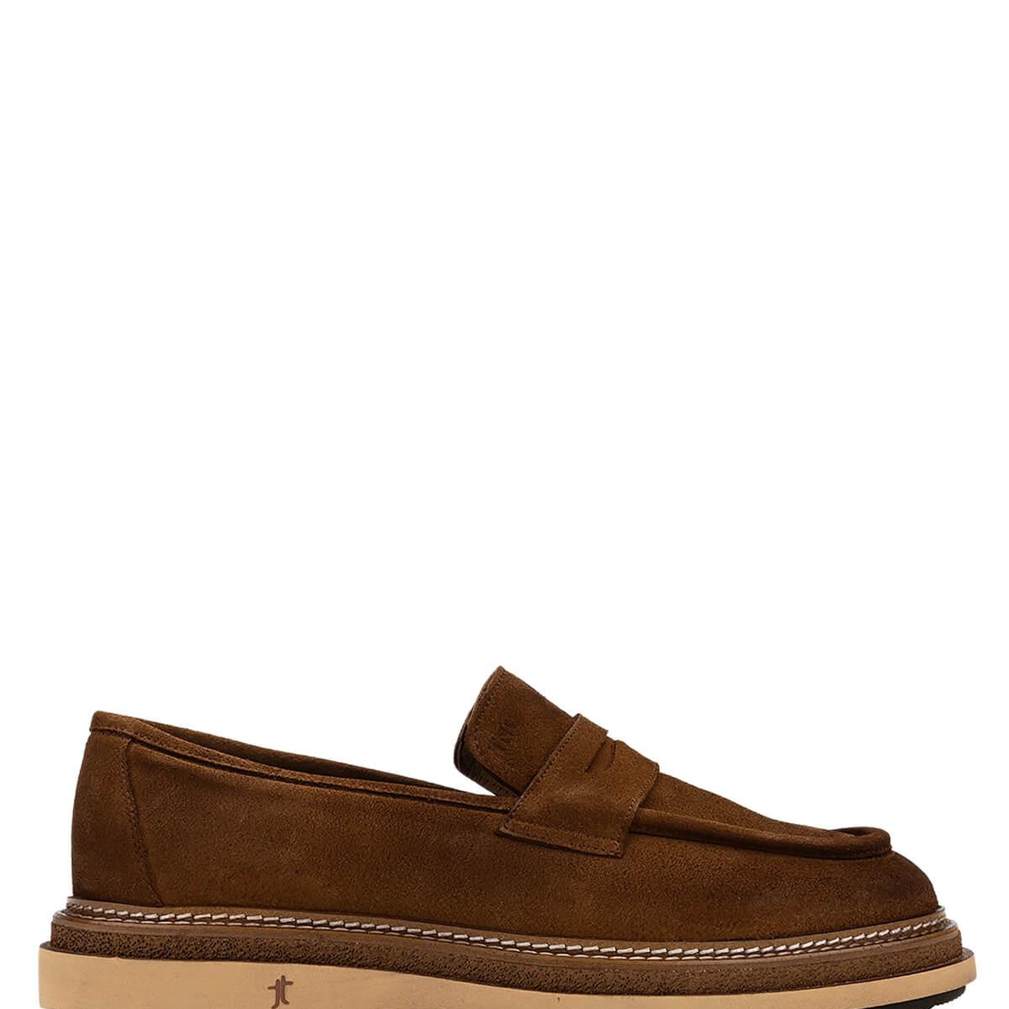 Tamer Tanca Erkek Hakiki Deri Bej Loafer Ayakkabı