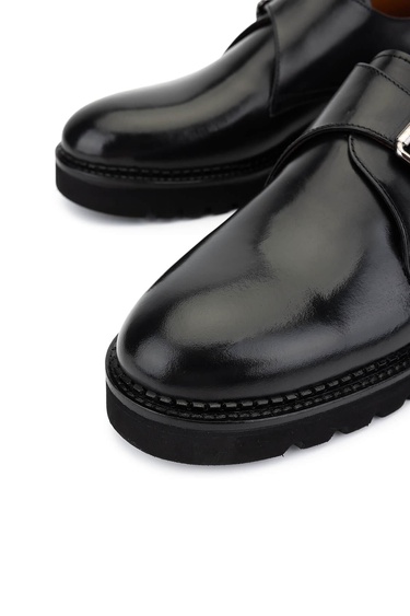  Tamer Tanca Erkek Hakiki Deri Siyah Klasik Ayakkabı