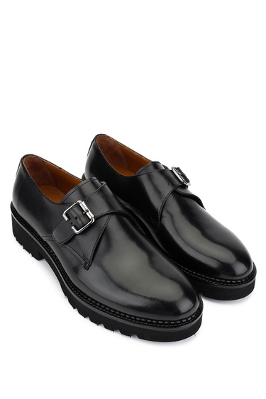  Tamer Tanca Erkek Hakiki Deri Siyah Klasik Ayakkabı