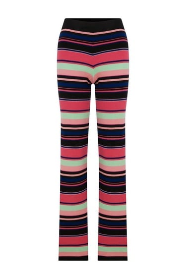  Carey Striped Knitted Pants