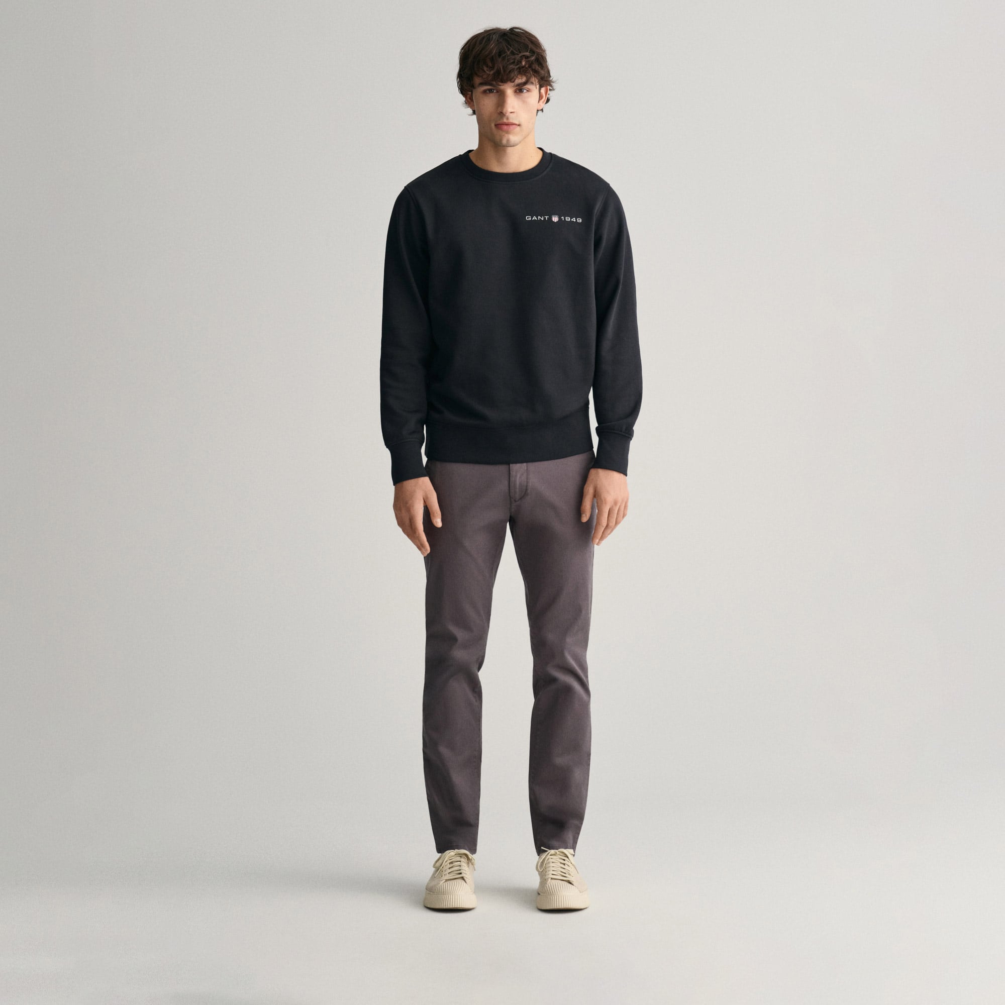  GANT Erkek Gri Slim Fit Chino Pantolon