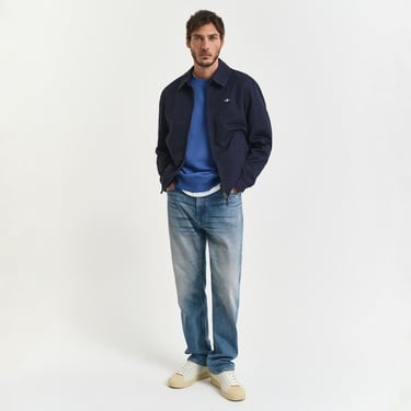  GANT Erkek Mavi Regular Fit Bisiklet Yaka Sweatshirt