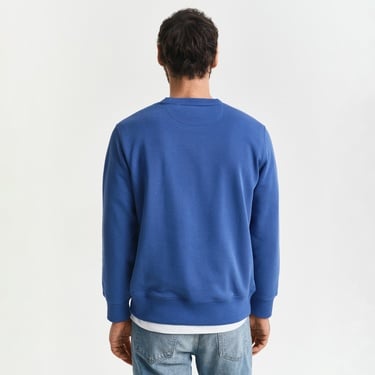  GANT Erkek Mavi Regular Fit Bisiklet Yaka Sweatshirt