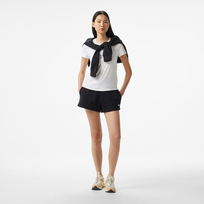  Nike Sportswear Phoenix Fleece High Rise Kadın Siyah Şort