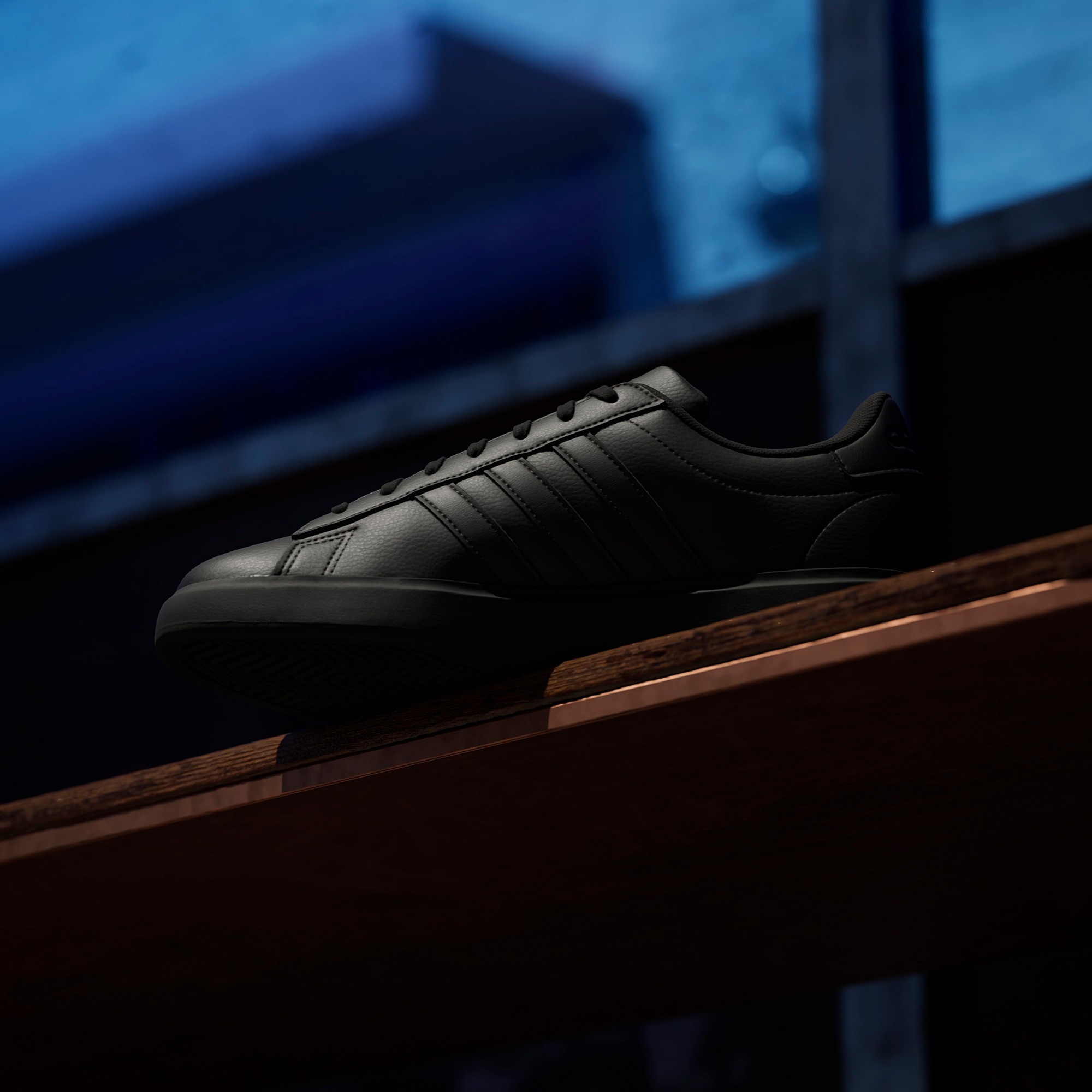 adidas Grand Court 2.0 Erkek Siyah Günlük Spor Ayakkabı