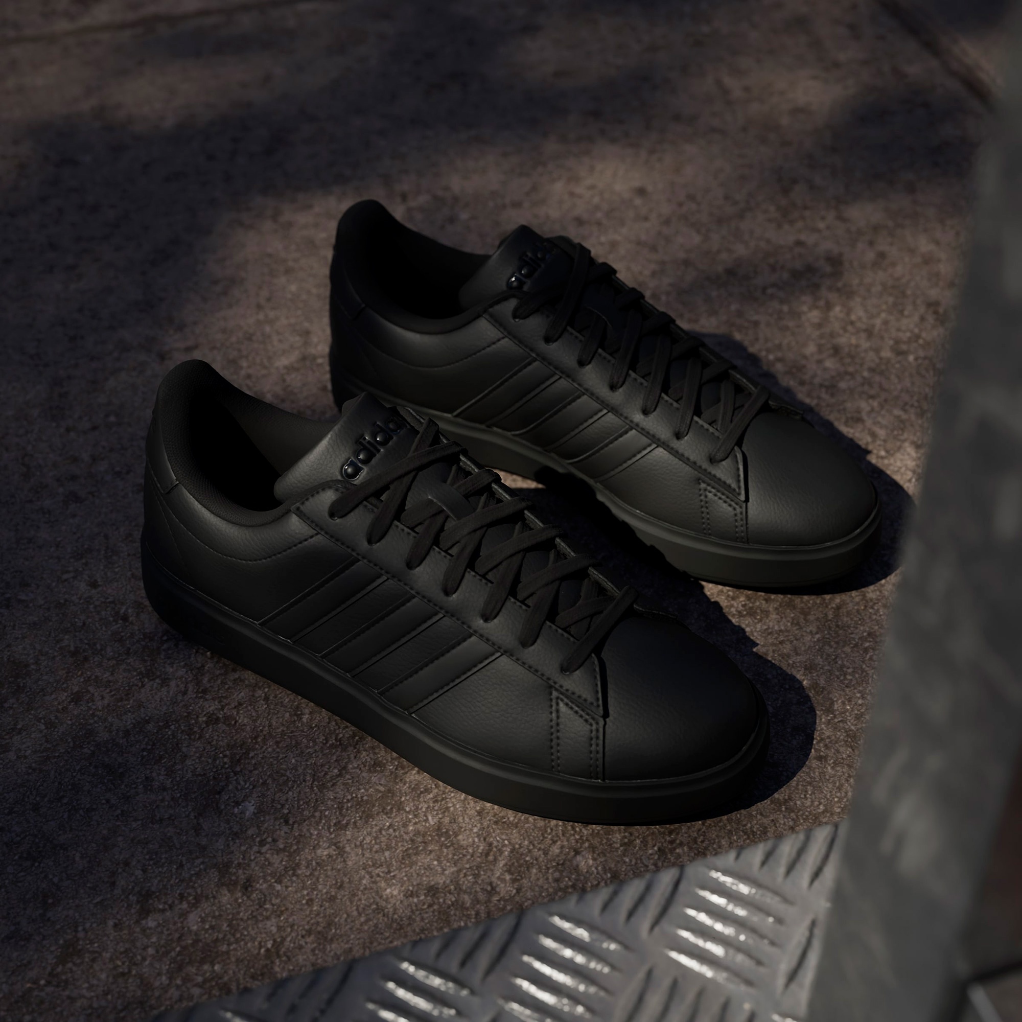 adidas Grand Court 2.0 Erkek Siyah Günlük Spor Ayakkabı