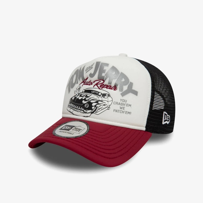  New Era Tom and Jerry Unisex Beyaz Şapka