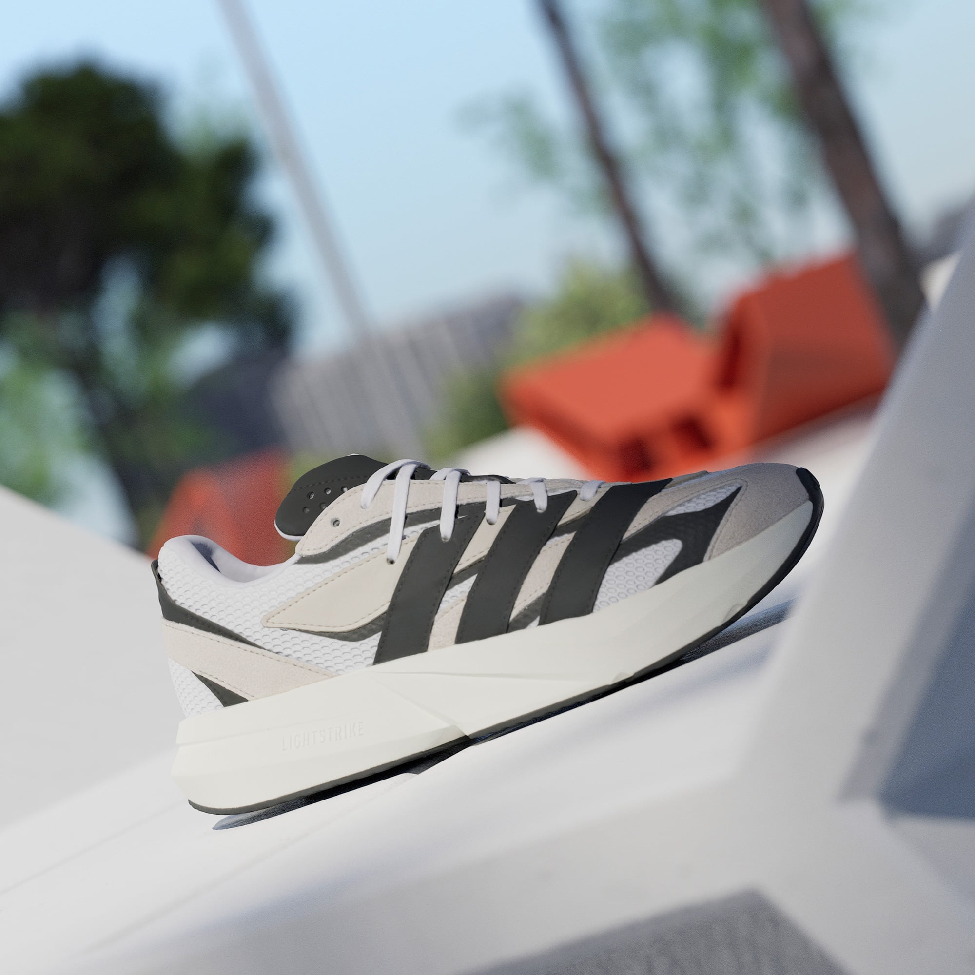 adidas Lightblaze Erkek Bej Günlük Spor Ayakkabı