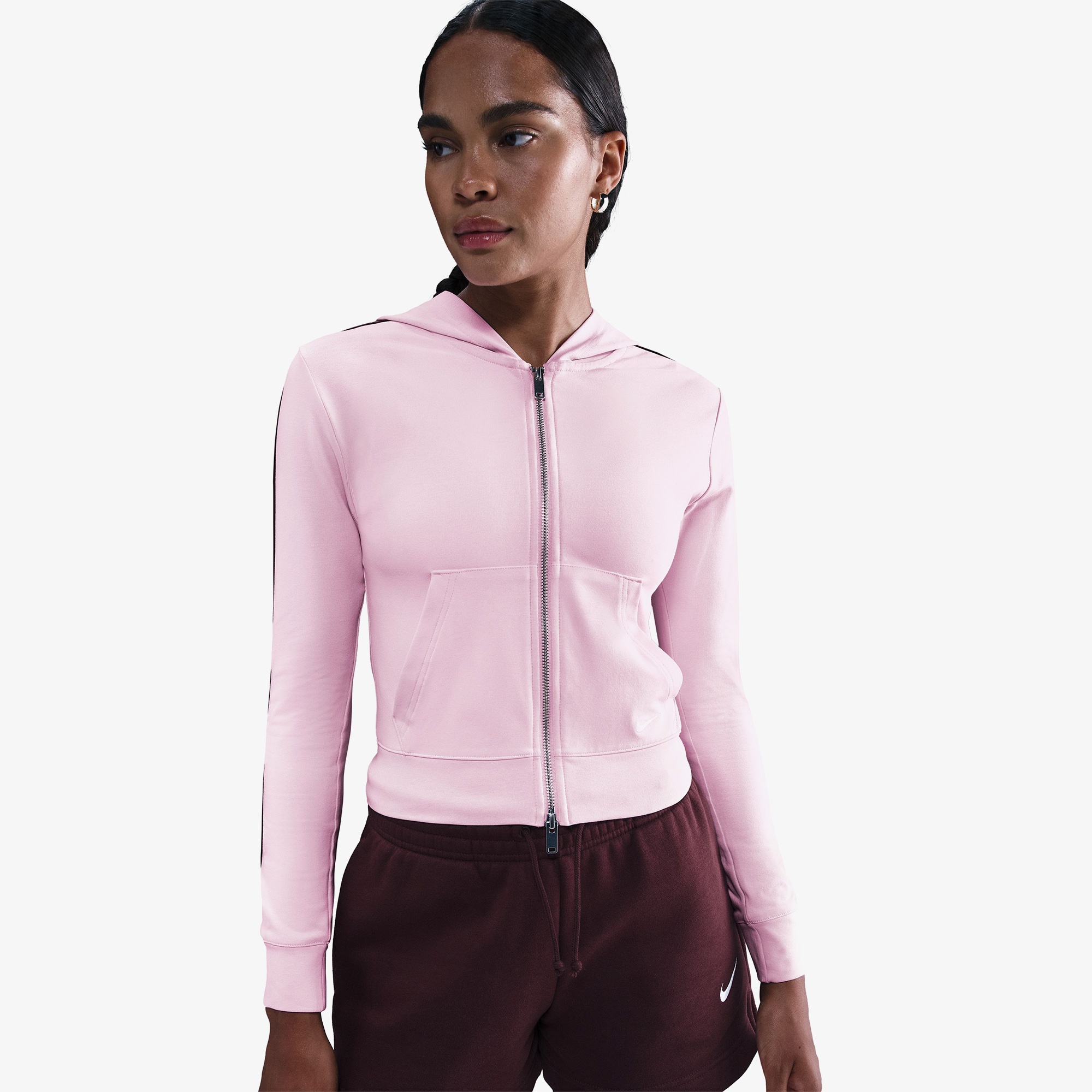 Nike Sportswear Full-Zip Hooded Kadın Pembe Hoodie