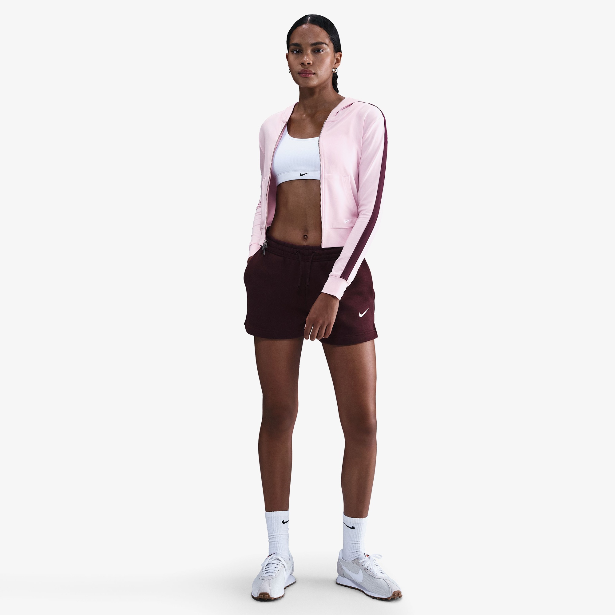 Nike Sportswear Full-Zip Hooded Kadın Pembe Hoodie