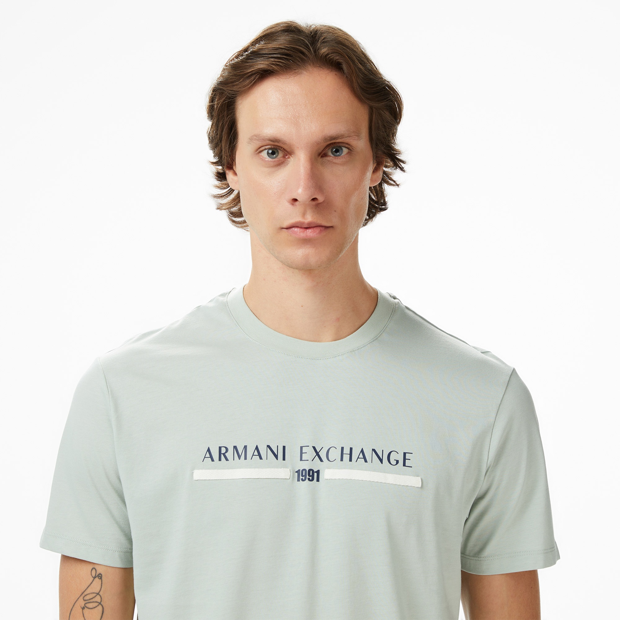 Armani Exchange Erkek Yeşil T-Shirt