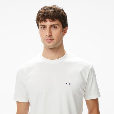  Armani Exchange Erkek Beyaz T-Shirt