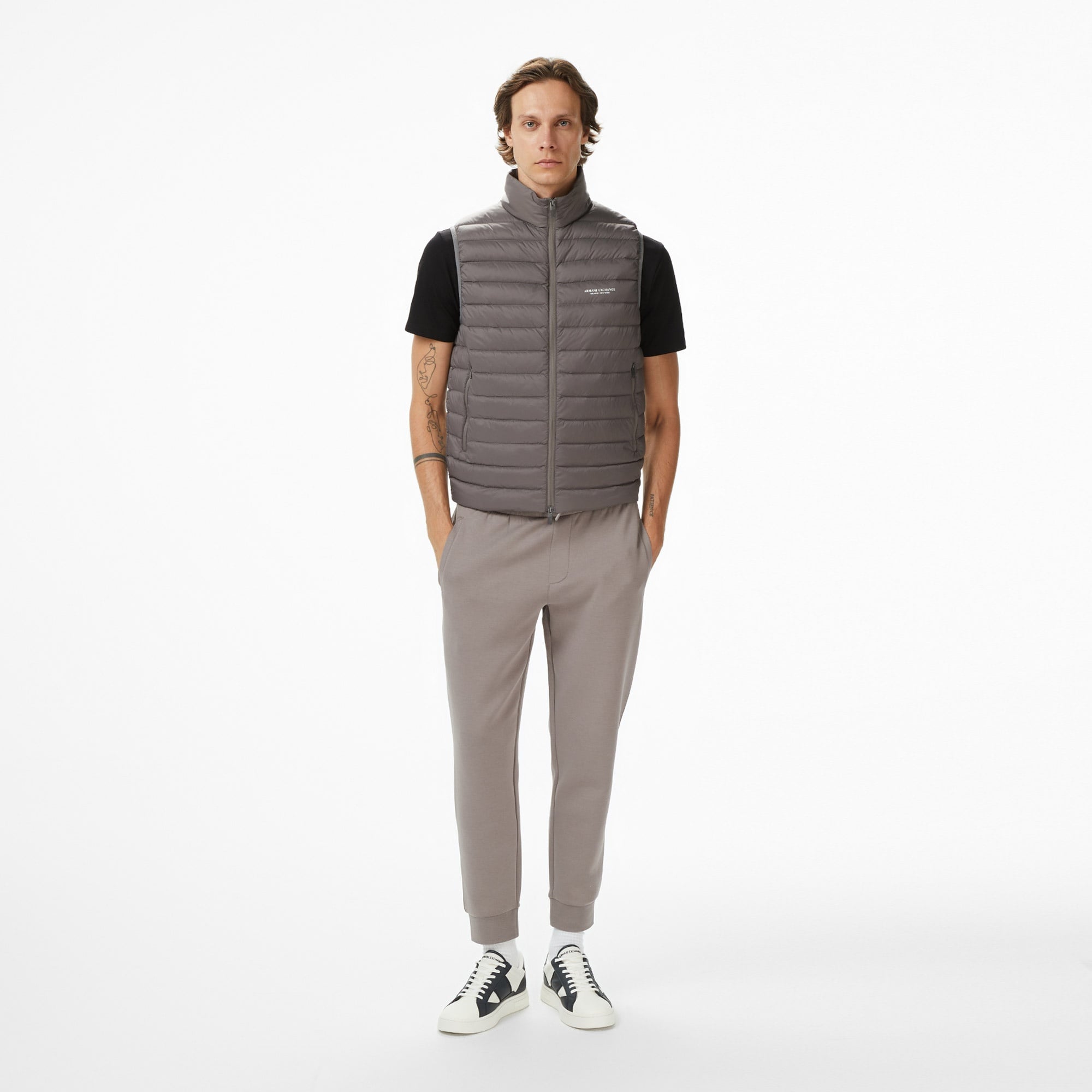 Armani Exchange Erkek Gri Yelek