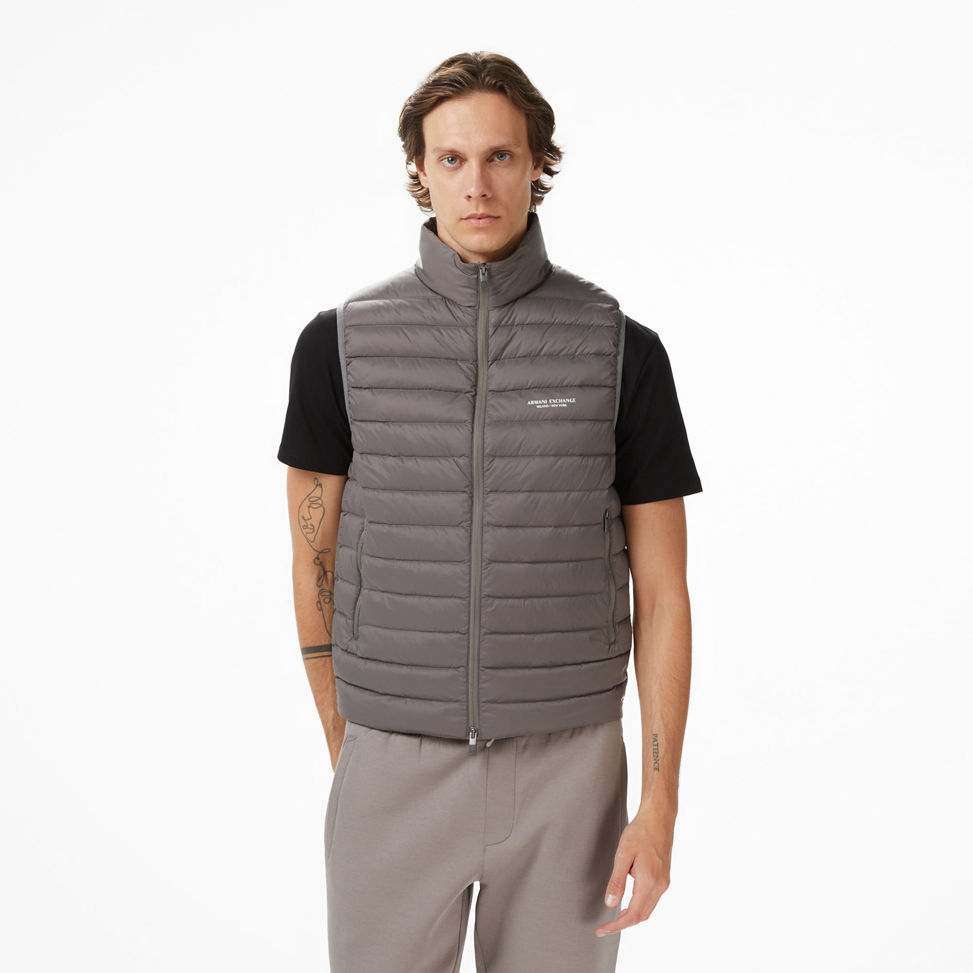  Armani Exchange Erkek Gri Yelek