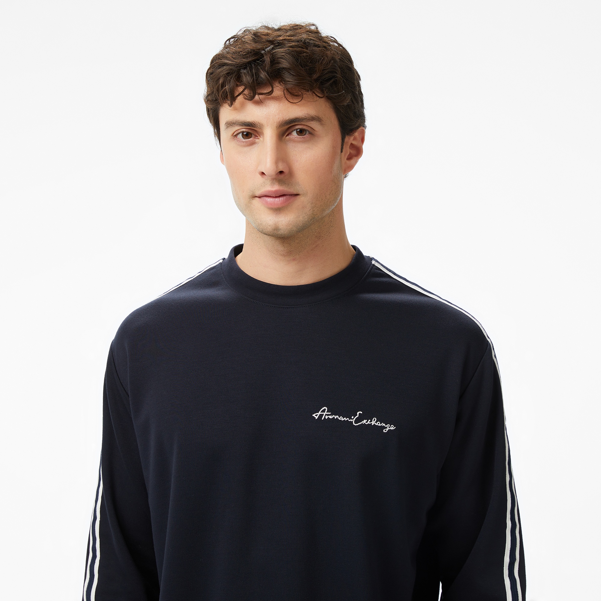 Armani Exchange Erkek Lacivert Sweatshirt