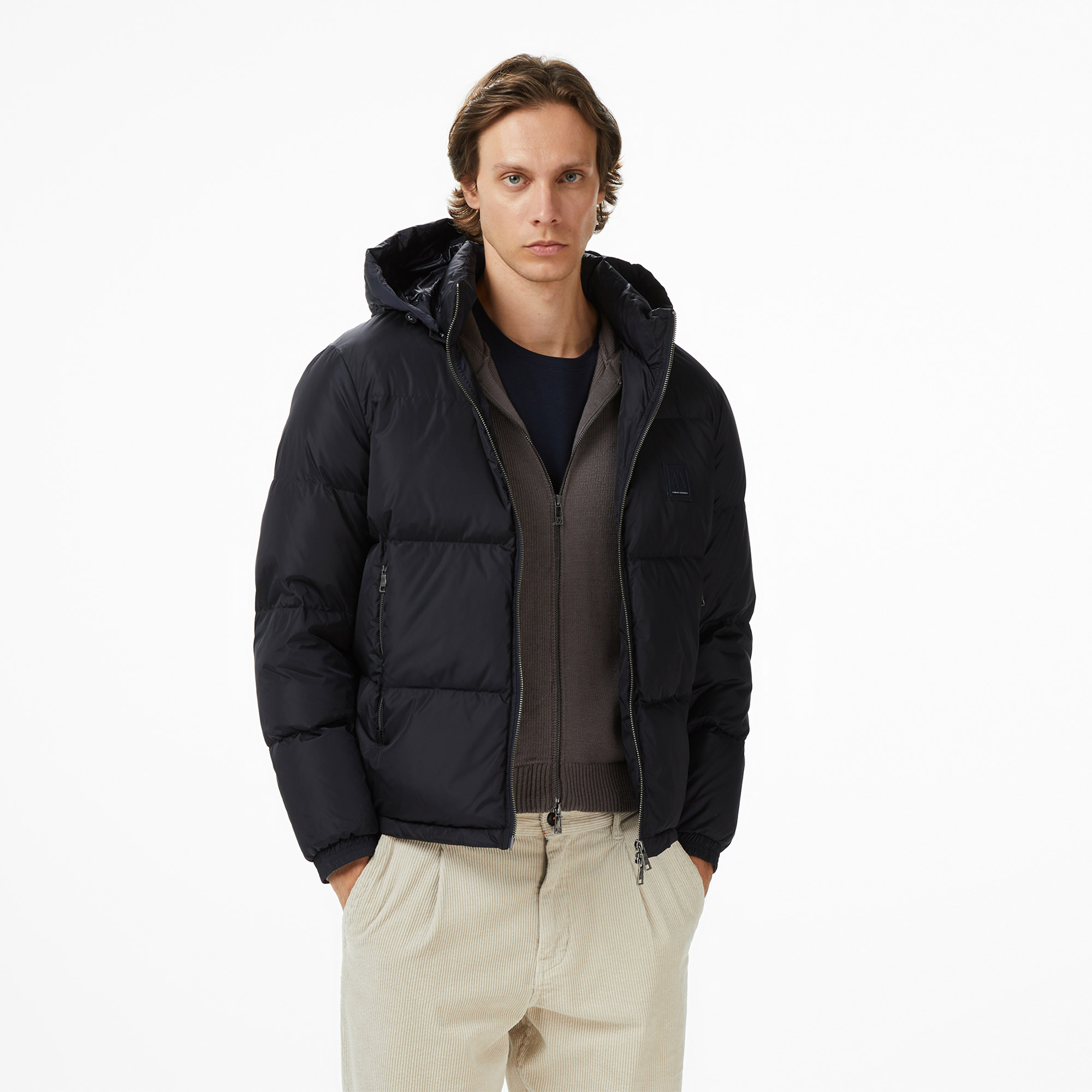  Armani Exchange Erkek Lacivert Mont